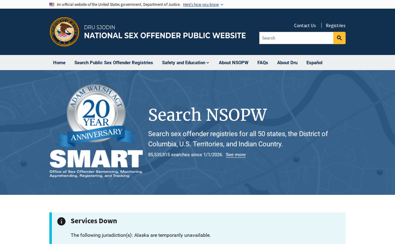 National registry search for records beyond Clare County and Michigan